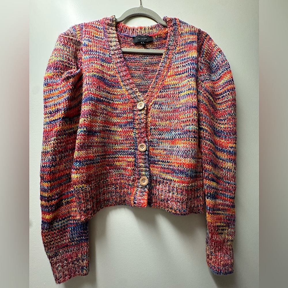 En Saison Rainbow Cardigan Sweater